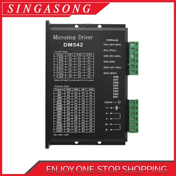 DM542 Stepper Motor Controller 2-phase Digital Stepper Motor Driver 18-48 VDC Max. 4.2A for 57 86 Series Motor.
DM542 Stepper Motor Controller 2-phase Digital Stepper Motor Driver 18-48 VDC Max. 4.2A for 57 86 Series Motor.