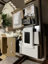 Sistema de videoportero con cable para el hogar, sistema de intercomunicador con vídeo, kit de cámara y monitor para timbre, seguridad del hogar
