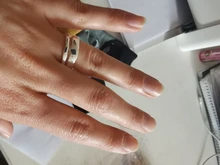 Simple estilo de Color de plata geométrico Irregular anillos para mujeres regalos gran ajustable anillos de dedo