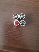 4 Uds de aluminio Auto vástago de válvula de neumático tapas para Hyundai Elantra acento Tucson Santafe Elantra Genesis Solaris Sonata Azera