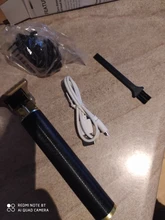 Maquinilla para afeitado de cabeza T recargable, recortadora t-outliner, afeitadora de peluquero, Vintage, inalámbrica, corte de pelo, hombre