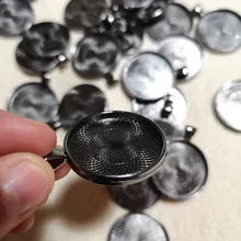 10 unids/lote 25mm tamaño interior 10 colores plateado patrón clásico serie ajuste 25mm cabujón Base de cristal configuración bandeja; Promoción con pérdida de dinero