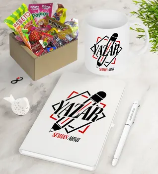 Personalized Writer Nostalgic Lezzetler Notebook Pen Mug Gift Seti-3
Personalized Writer Nostalgic Lezzetler Notebook Pen Mug Gift Seti-3