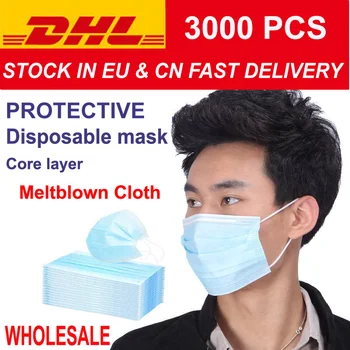 3000pcs 3-layer Disposable Face Mask WHOLESALE 
3000pcs 3-layer Disposable Face Mask WHOLESALE