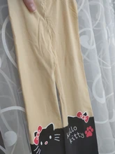 Medias ajustadas hasta la rodilla para niños y niñas de 4 a 14 años, tatuaje falso, media de terciopelo, gatito de dibujos animados blancos, mallas para niña