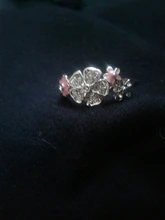 HOMOD-abalorios de anillo de plata de cristal para mujer, anillo redondo para el dedo de Cz transparente grande Diy, joyería de Color plateado para fiesta y boda