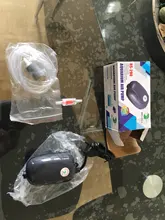 NICREW-Bomba de aire para acuario, minicompresor de 220V, potencia de 3W/5W para tanque de peces, accesorios acuáticos de tubo con doble salida individual y válvula de retención