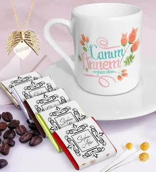 Personalized Dear Mom Coffee cup Chocolate Angel Wing Necklace Seti-13
Personalized Dear Mom Coffee cup Chocolate Angel Wing Necklace Seti-13