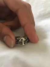 Anillo Vintage con patrón de flores y estrellas para mujer y hombre, sortija de varias tallas, estilo Retro Punk, Hip Hop, para fiesta nocturna, anillo del Club