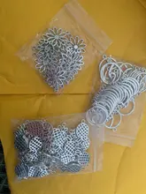 15 Uds Charms conector de flor 25x19mm ajuste para hacer colgantes antiguos, color plata Vintage bronce tibetano, joyería artesanal DIY