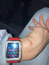 Las señoras de las mujeres para Apple Watch serie SE 6 5 4 3 PC de la cubierta Protector con punta de diamante parachoques para iWatch 40mm 44mm, 42mm, 38mm Accesorios