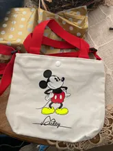 Bolso de hombro con diseño de dibujos animados de Disney, bandolera pequeña de lona coreana para chico y chica