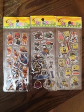 3 hojas/Set 3D burbuja hinchada pegatinas de dibujos animados princesa gato caballo bebé DIY estacionario de los niños niño niña B012