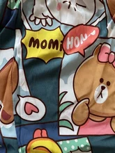 De dibujos animados de primavera pantalones pijamas de algodón las mujeres lindo de talla grande zapatos cómodo ropa de casa durmiendo pantalones estilo coreano