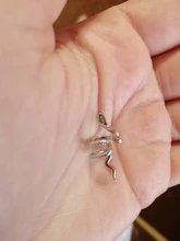 ROXI-Pendientes Vintage creativos de serpiente para mujer, de Plata de Ley 925 con Clip, regalo gótico para fiesta, sin Piercing