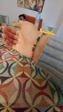 Pulseras coloridas cuentas de semillas para mujer, brazaletes bohemios de perlas ovaladas, joyería de playa, regalos de fiesta, L181