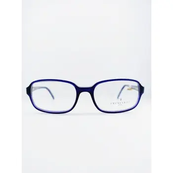 

Vintage square eyeglass frame Acetate luxury glasses frame Trussardi navy blue prescription glasses