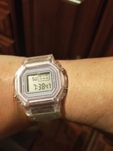 Reloj Digital transparente para Mujer, cronógrafo cuadrado, electrónico, deportivo, resistente al agua, nuevo, triangulación de envíos