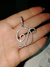 D & Z-collar con letras A-Z y circonita cúbica Iced Out, abalorio de Color dorado y plateado, estilo Hip Hop, Colgante para Nombre