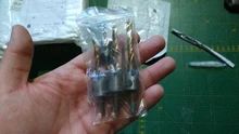 3-10mm vástago redondo revestimiento de titanio de HSS Countersink taladro poco carpintería chaflán aburrido herramienta para trabajar la madera con Hex L-llave