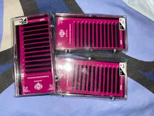 Abonnie tamaño C/D/L rizo clásico individuales extensiones de pestañas de vizón pestañas bandeja ruso volumen mate pestañas