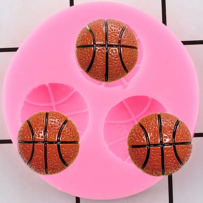 

Basketball Silicone Mold Sugarcraft Fondant Cake Decorating Tools Chocolate Gumpaste Moulds Polymer Clay Molds Candy Mould