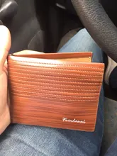 Cartera de piel sintética para hombre, billetera corta de cuero Retro, Horizontal, multitarjeta, de lujo, monedero de Color puro a la moda