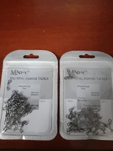 MNFT 100 unids/pack trenza sin nudos conectores de barril giratoria de herramienta de pesca señuelo Kit