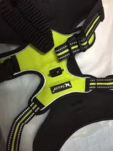 De Nylon reflectante perro arnés sin tirones ajustable mediano grande perro travieso Chaleco de seguridad Vehicular plomo caminar correr