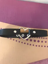 Gargantilla gótica Punk de cuero PU para mujer, cadena con hebilla de corazón, Collar, joyería para fiesta, accesorios para el cuello 2021