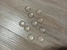 Cabujón de vidrio transparente para fabricación de joyería DIY, 10 Uds., cabujones redondos de espalda plana de 6/8/10/12/14/16/18/20/25/30mm