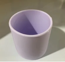 Taza de alimentación de silicona para niños pequeños, vajilla para aprender a beber, sin BPA, grado alimenticio, resistente al calor, 1 unidad