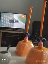 Set de cepillos para inodoro, Set de accesorios de limpieza de baño con escobillas originales de papel higiénico, Donald Trump