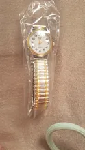Reloj de cuarzo Vintage para hombre y mujer, pulsera elástica de oro y plata, de negocios, para parejas, para fiesta y oficina, 1 Uds.