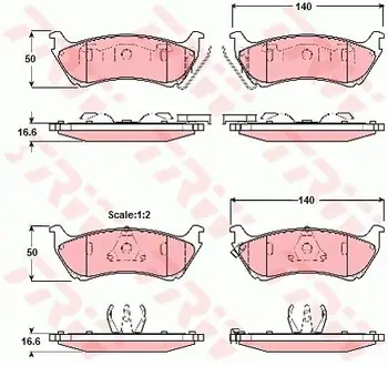 Brake pads MERCEDES W163 230-500 98-05 rear TRW GDB1
Brake pads MERCEDES W163 230-500 98-05 rear TRW GDB1