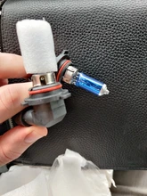 Hippcron 9006 HB4 12V 12V 100W lámpara halógena 2 uds (1 par) bombilla de faro delantero de coche Super blanco 5000K de cristal de cuarzo azul oscuro