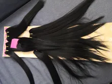 Adorable Quattro Yaki Wave 4 Uds 12-18, con pequeño gratis cierre pelo mechones resistente al calor de fibra de Yaki recto paquete del pelo teje