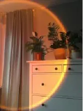 Puesta de sol de la lámpara del proyecto Arco Iris atmósfera luz de noche Led luz del sol para el hogar Decoración de pared de fondo de dormitorio lámpara de mesa por USB