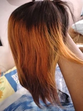 Kisshair-Peluca de cabello humano liso de 4x4, color degradado, color rubio miel, medio marrón, indio, 1B27, 1B30