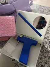 Juego de herramientas con pistola para Piercing de oreja profesional, 98 Uds., Piercing de acero para la oreja, nariz, ombligo, pistola para perforar el cuerpo, herramienta de seguridad