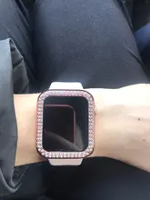Las señoras de las mujeres para Apple Watch serie SE 6 5 4 3 PC de la cubierta Protector con punta de diamante parachoques para iWatch 40mm 44mm, 42mm, 38mm Accesorios
