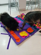 Alfombrilla de entrenamiento para perros y mascotas, manta de olfting, almohadillas de lana desmontables, esterilla para perros, alivia el estrés, rompecabezas, juguete para mascotas, almohadilla para la nariz