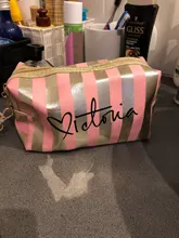 Láser a prueba de Bolsas de cosméticos mujeres Neceser, bolso de la bolsa de PVC de lavado de viaje bolsa organizador caso Mujer Bolsas