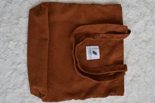 Bolso de hombro de pana para mujer, bolsa de compras reutilizable, informal, para un número dado, 2021