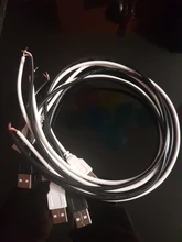 Cable USB de 50CM y 100CM conector para línea de LED, 2 pines, Conector de Cable de conexión de alimentación para cinta de LED DC5V de Color único