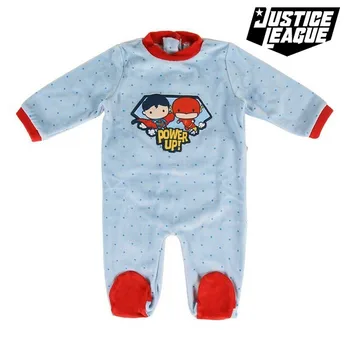 Baby's Long-sleeved Romper Suit Justice League 74615 Blue 
Baby's Long-sleeved Romper Suit Justice League 74615 Blue