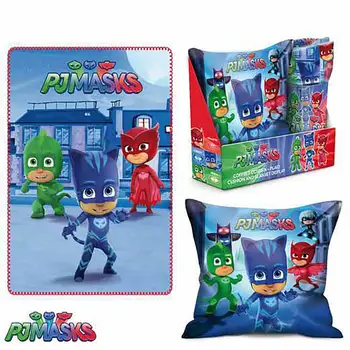 2 piece Set: Cushion + blanket pj masks
2 piece Set: Cushion + blanket pj masks