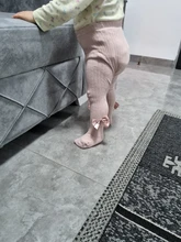 Pantimedias para niños de 6 meses a 12 años, medias con lazo para bebé, medias de algodón peinado de grosor medio para niña