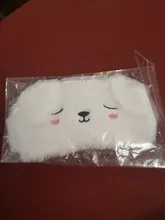 Máscara de Ojos de dibujos animados en 3D, máscara para dormir de perro y gato, negra y blanca, para ronquidos, máscara de Ojos de gatito, gafas de viaje para el hogar, juguetes para niños