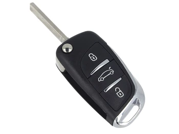 Remote Key shell 3 buttons with blade VA2 trunk battery on without Transponder chip for Peugeot Citroen
Remote Key shell 3 buttons with blade VA2 trunk battery on without Transponder chip for Peugeot Citroen